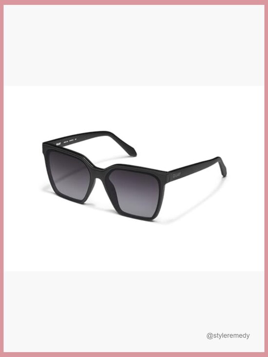 Oversized Square Sunglasses with UV Protection, Statement Shades main image 4